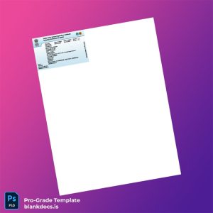 Blank India Government Vehicle Registration Certificate Template (Word/PDF) Document Preview