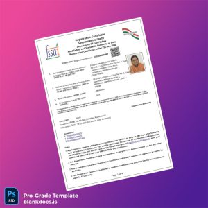 Blank India Government of Delhi Registration Certificate Template (Word/PDF) Document Preview - BlankDocs