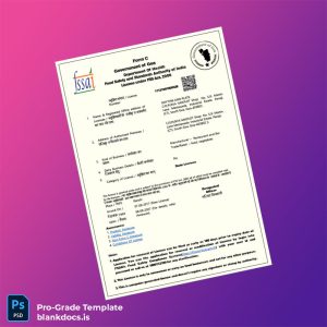 Blank India Government of India Registration Certificate Template (Word/PDF) Document Preview - BlankDocs
