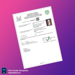 Blank India Government of Telangana Registration Certificate Template (Word/PDF) Document Preview - BlankDocs