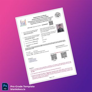 Blank India Government of Uttar Pradesh Registration Certificate Template (Word/PDF) Document Preview - BlankDocs