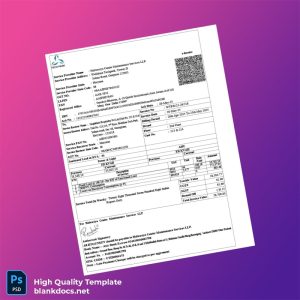 India Halwasiya Center Maintenance Services LLP Editable Electricity Bill Template in Word and PDF formats