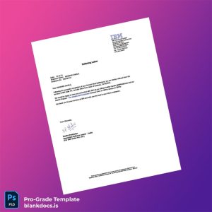 Blank India IBM Employment Verification Letter Template (Word/PDF) Document Preview - BlankDocs