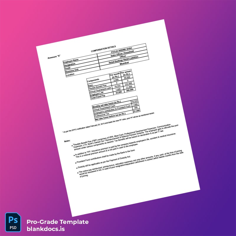 Blank India IDFC FIRST Bank Employment Verification Letter Template in Word and PDF formats page 2 Document Preview - BlankDocs