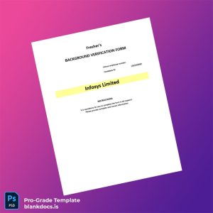 Blank India Infosys Limited Employment Verification Letter Template (Word/PDF) Document Preview - BlankDocs