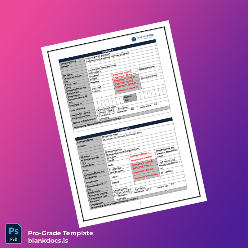 Blank India JW Marriott New Delhi Aerocity Employment Verification Letter Template in Word and PDF formats page 3 Document Preview - BlankDocs