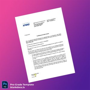 Blank India KPMG Employment Verification Letter Template (Word/PDF) Document Preview - BlankDocs