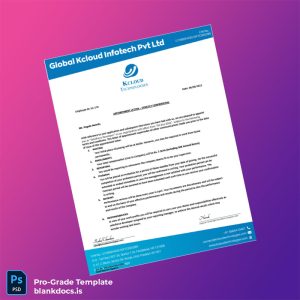 Blank India Kcloud Technologies Employment Verification Letter Template (Word/PDF) Document Preview - BlankDocs