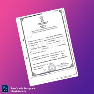Blank India Maharashtra Nursing Homes Registration Certificate Template (Word/PDF) Document Preview - BlankDocs