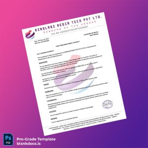 Blank India Mindlabz Media Tech Pvt Ltd Employment Verification Letter Template (Word/PDF) Document Preview - BlankDocs