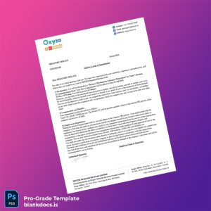 Blank India OXYZO Employment Verification Letter Template (Word/PDF) Document Preview - BlankDocs
