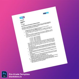 Blank India One97 Communications Ltd Employment Verification Letter Template (Word/PDF) Document Preview - BlankDocs