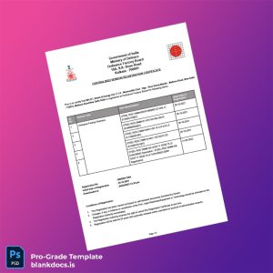 Blank India Ordnance Factory Board Combined Registration Certificate Template (Word/PDF) Document Preview - BlankDocs