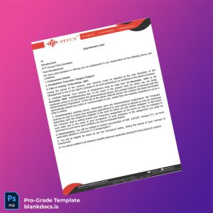 Blank India PITCS Employment Verification Letter Template (Word/PDF) Document Preview - BlankDocs