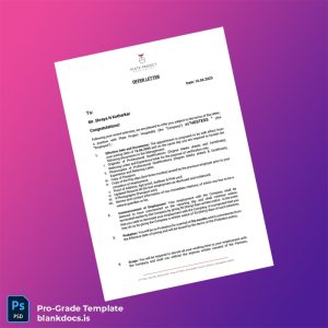 Blank India Plate Project Hospitality Employment Verification Letter Template (Word/PDF) Document Preview - BlankDocs