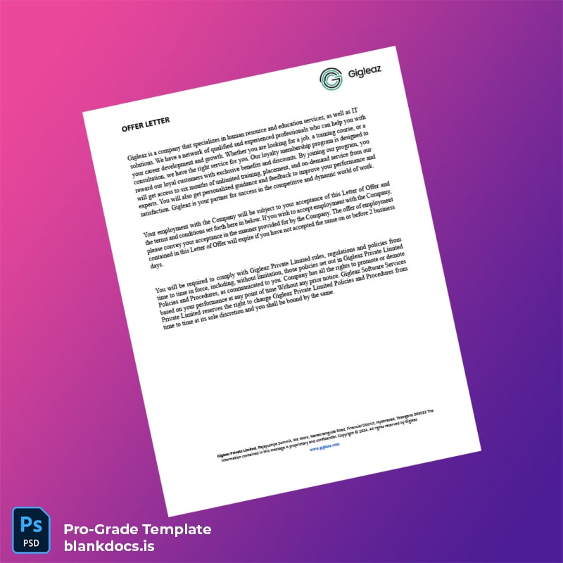 Blank India Prakash Kumar Kona Employment Verification Letter Template in Word and PDF formats page 2 Document Preview - BlankDocs