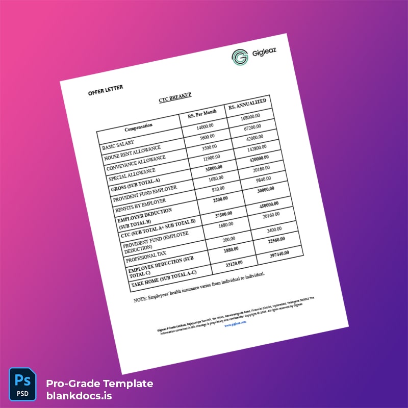 Blank India Prakash Kumar Kona Employment Verification Letter Template in Word and PDF formats page 3 Document Preview - BlankDocs