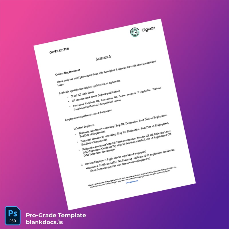 Blank India Prakash Kumar Kona Employment Verification Letter Template in Word and PDF formats page 4 Document Preview - BlankDocs