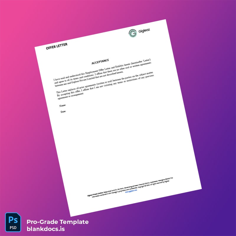 Blank India Prakash Kumar Kona Employment Verification Letter Template in Word and PDF formats page 7 Document Preview - BlankDocs