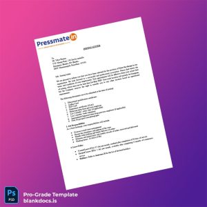 Blank India Pressmate Dotin Care Pvt Ltd Joining Letter Template (Word/PDF) Document Preview - BlankDocs