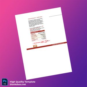 India Punjab National Bank Editable Payment Confirmation Template in Word and PDF formats