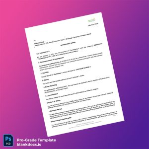 Blank India RETROFIT TECHNOLOGY PVT LTD Employment Verification Letter Template (Word/PDF) Document Preview - BlankDocs