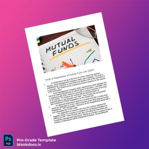 Blank India SEBI Mutual Fund Registration Certificate Template (Word/PDF) Document Preview - BlankDocs