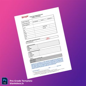 Blank India SpiceJet Business Registration Certificate Template (Word/PDF) Document Preview - BlankDocs