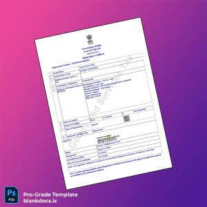 Blank India State Tax Authority GST Registration Certificate Template (Word/PDF) Document Preview - BlankDocs