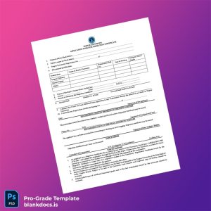 Blank India Tezpur University Migration Certificate Application Form Template (Word/PDF) Document Preview - BlankDocs