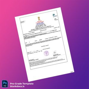 Blank India Trade Marks Registry Certificate of Registration of Trade Mark Template (Word/PDF) Document Preview - BlankDocs