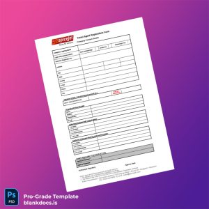 Blank India Travel Agent Registration Form Template (Word/PDF) Document Preview - BlankDocs