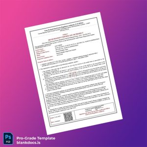 Blank India Uttar Pradesh Real Estate Regulatory Authority Registration Certificate Template (Word/PDF) Document Preview - BlankDocs