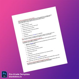 Blank India Vehicle Registration Certificate Procedure Document in Word and PDF formats Document Preview - BlankDocs