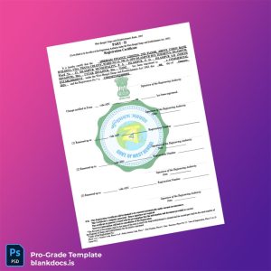 Blank India West Bengal Commercial Registration Certificate Template (Word/PDF) Document Preview