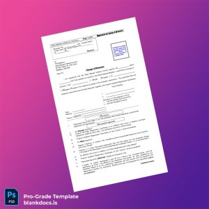 Blank India West Bengal Medical Council Application for Change of Surname Template (Word/PDF) Document Preview - BlankDocs