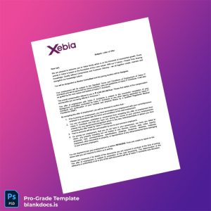 Blank India Xebia IT Employment Verification Letter Template (Word/PDF) Document Preview - BlankDocs