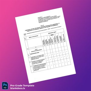 Blank Kazakhstan Ministry of Health Registration Certificate Template (Word/PDF) Document Preview - BlankDocs