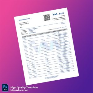 Kenya IM Bank Statement Template in Word and PDF formats