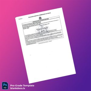 Blank Kenya Teachers Service Commission Certificate of Registration Template (Word/PDF) Document Preview - BlankDocs
