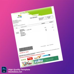 Kenya Wananchi Group K Ltd Editable Internet Bill Template in Word and PDF formats