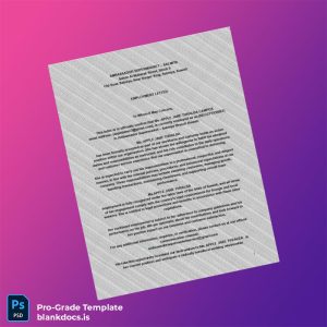 Blank Kuwait Ambassador Supermarket Employment Verification Letter Template (Word/PDF) Document Preview - BlankDocs