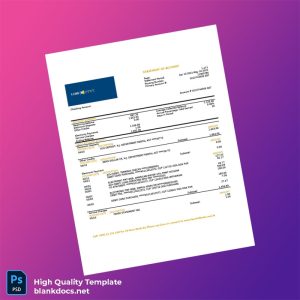 Laos LCNB Bank Statement Template in Word and PDF formats