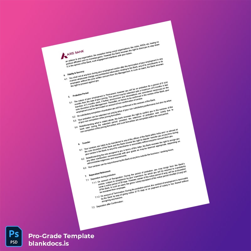 Blank Malaysia Axis Human Resources Department Employment Verification Letter Template in Word and PDF formats page 2 Document Preview - BlankDocs