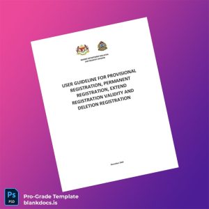 Blank Malaysia Marine Department User Guideline for Ship Registration Template (Word/PDF) Document Preview - BlankDocs
