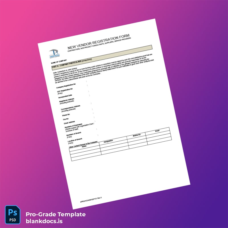 Blank Malaysia ProLintas Business Registration Certificate Template in Word and PDF formats page 2 Document Preview - BlankDocs