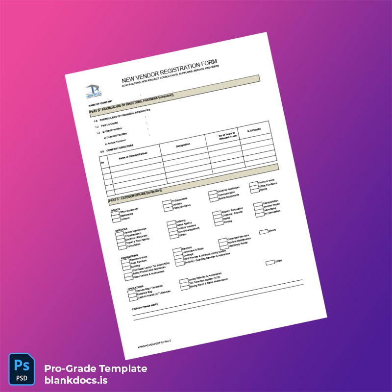 Blank Malaysia ProLintas Business Registration Certificate Template in Word and PDF formats page 3 Document Preview - BlankDocs