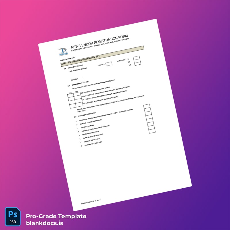 Blank Malaysia ProLintas Business Registration Certificate Template in Word and PDF formats page 6 Document Preview - BlankDocs