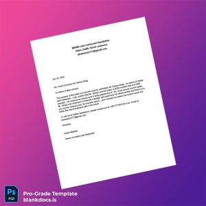Blank Middle East Restaurant Proof of Employment Letter Template (Word/PDF) Document Preview - BlankDocs