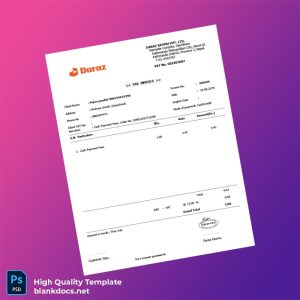 Nepal Daraz Kaymu Editable Utility Bill Template in Word and PDF formats